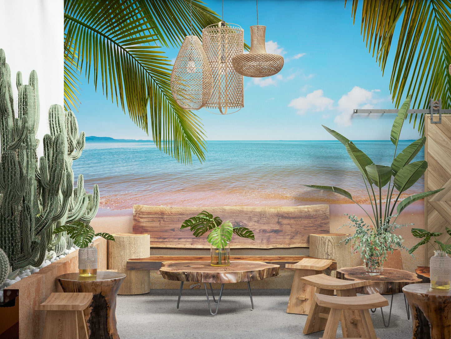 Tropical Shore Wall Mural