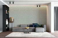 The colors are gentle and lush, with a natural, green and gray palette.

