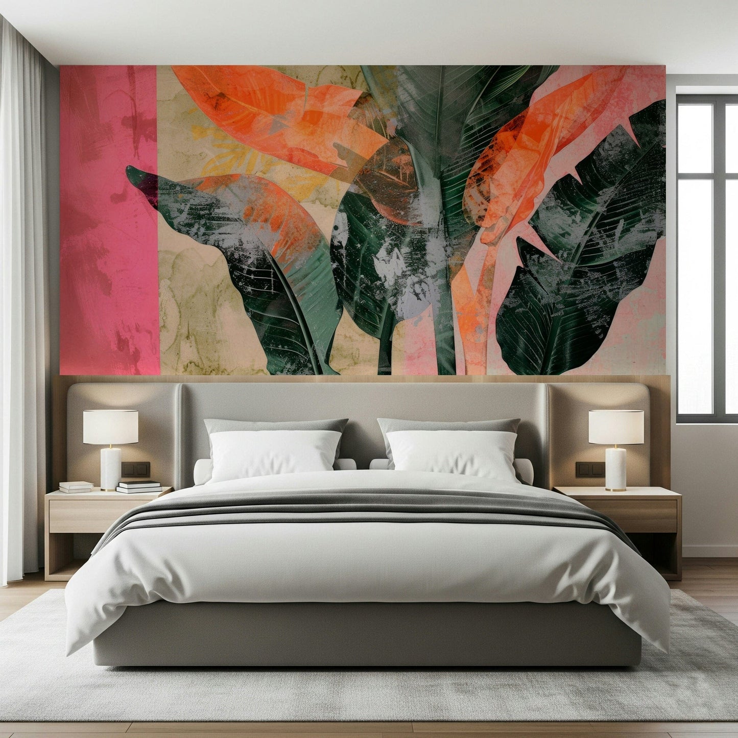 A classic jungle theme wallpaper for walls.

