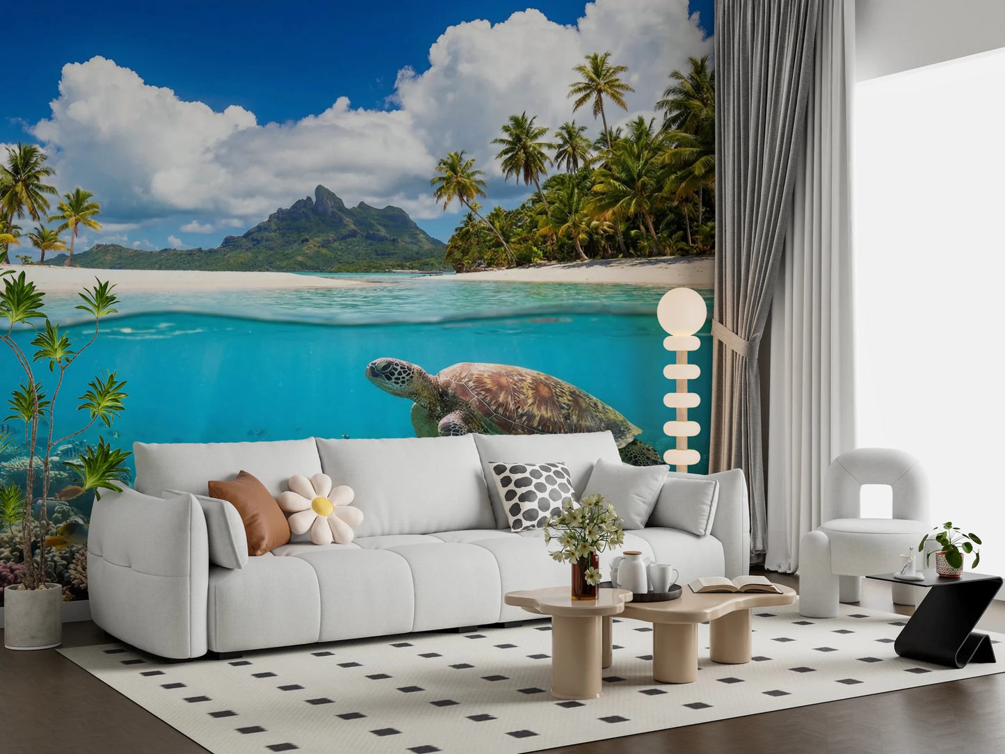 Tropical Marine Life Wall Mural