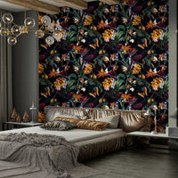 Exotic, rich-toned tropical wallpaper ideal for creating bold rooms

