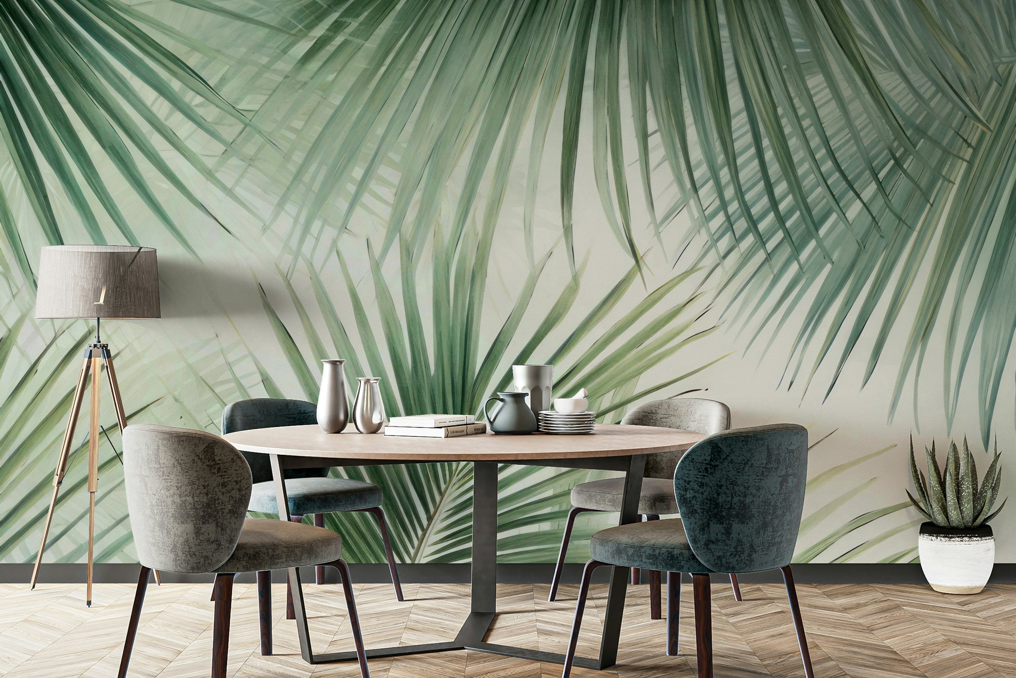 Tropical Oasis wall mural

