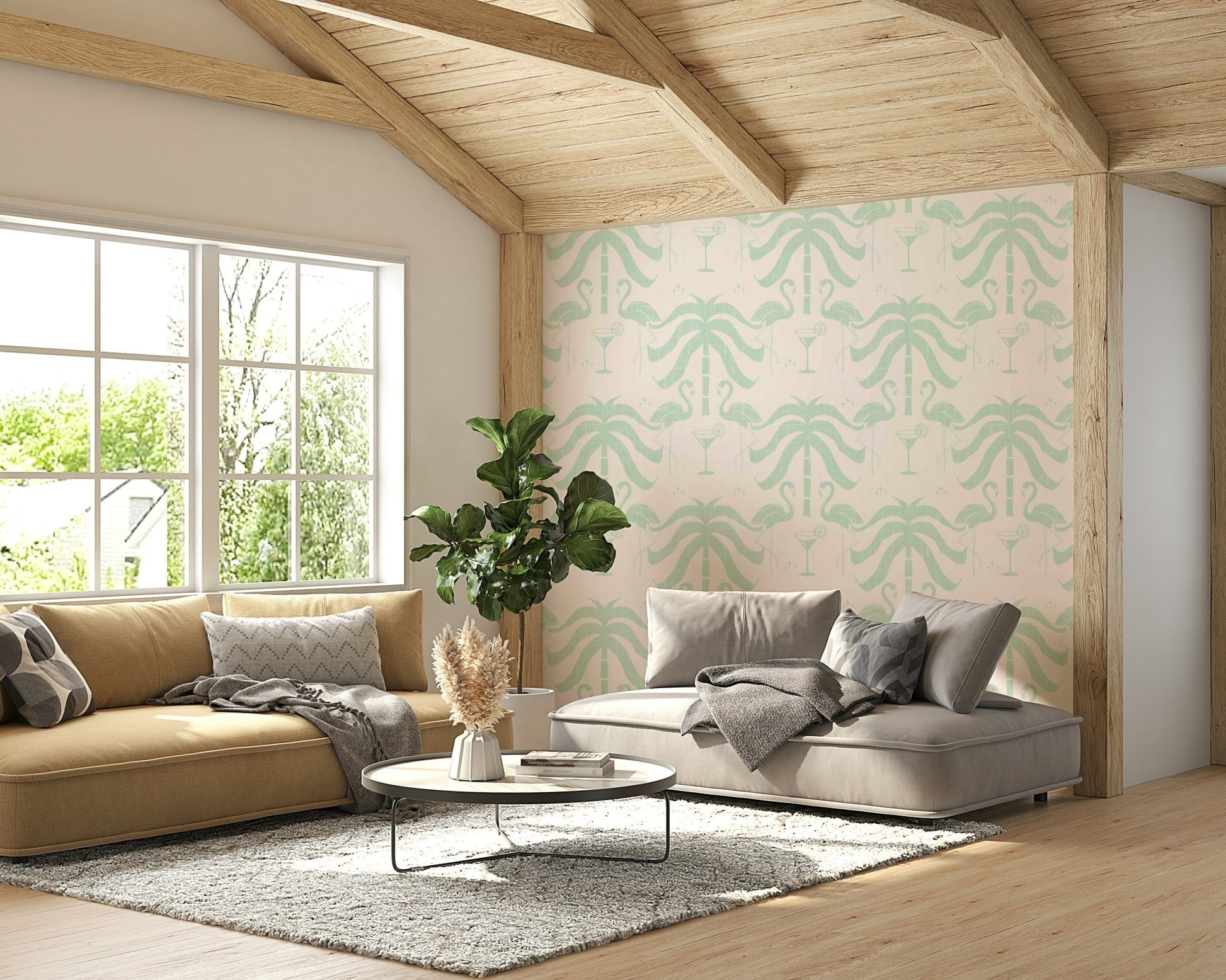 The feeling is one of fresh elegance.

