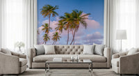 Palm trees horizon wallpaper for minimalist wallpaper for walls 