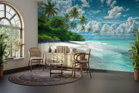 Scenic tropical coastline wallpaper

