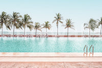 Tropical Poolside Wall Mural