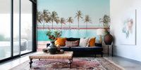 Tropical Poolside Wall Mural