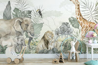 Tropical Wildlife Reusable Wallpaper