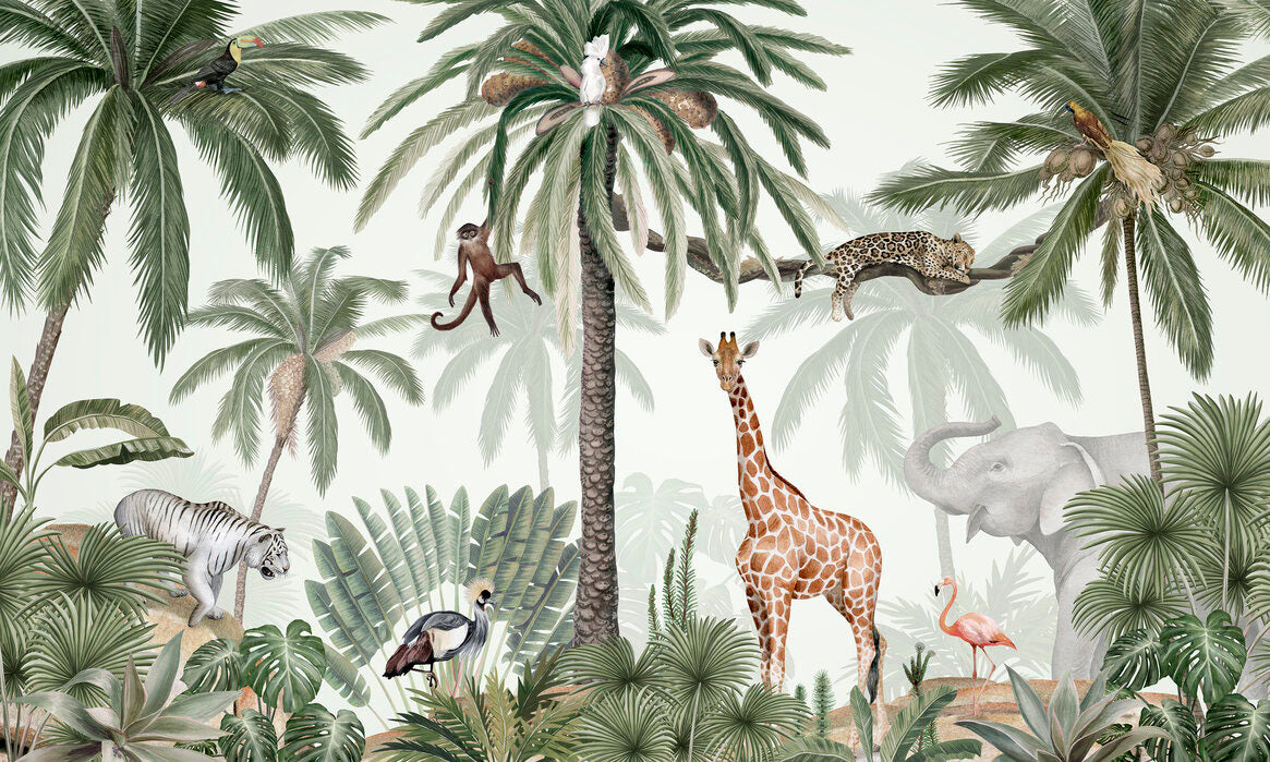 Tropical jive wallpaper murals for walls