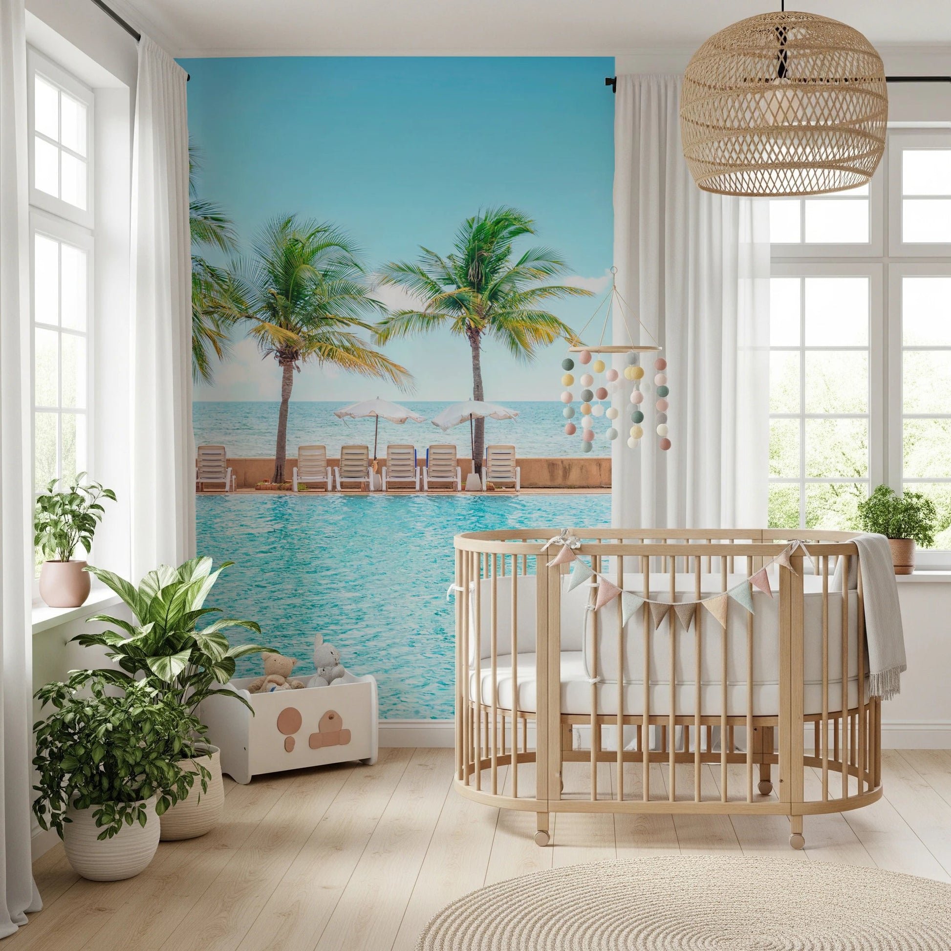 Turquoise Escape Wall Mural