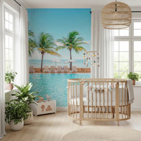 Turquoise Escape Wall Mural