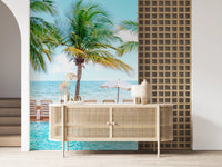 Turquoise Escape Wall Mural