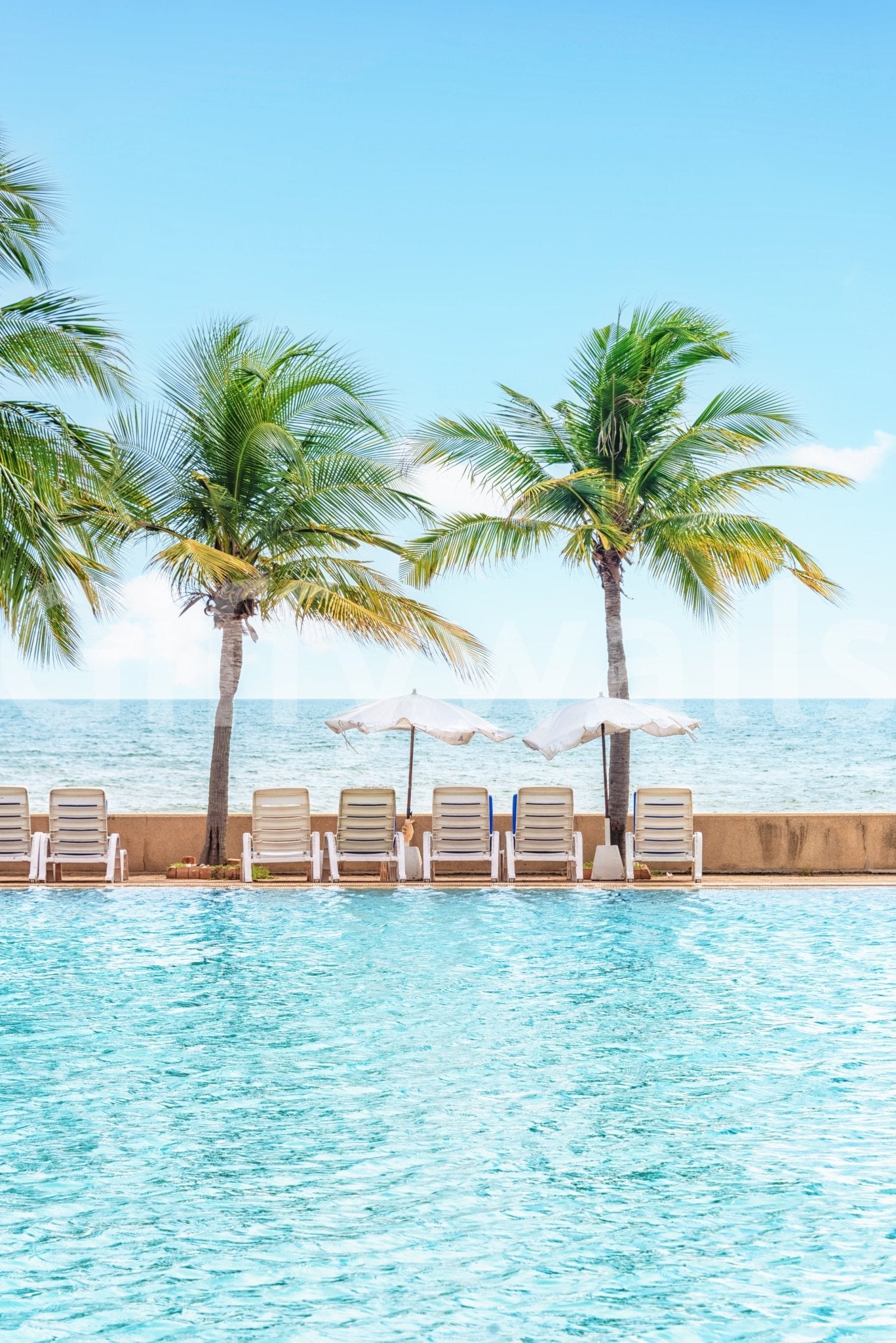 Turquoise Escape Wall Mural