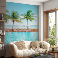 Turquoise Escape Wall Mural
