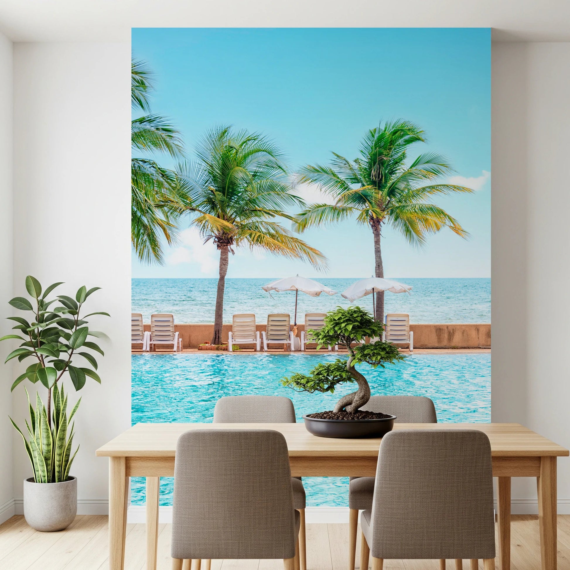 Turquoise Escape Wall Mural