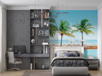 Turquoise Escape Wall Mural
