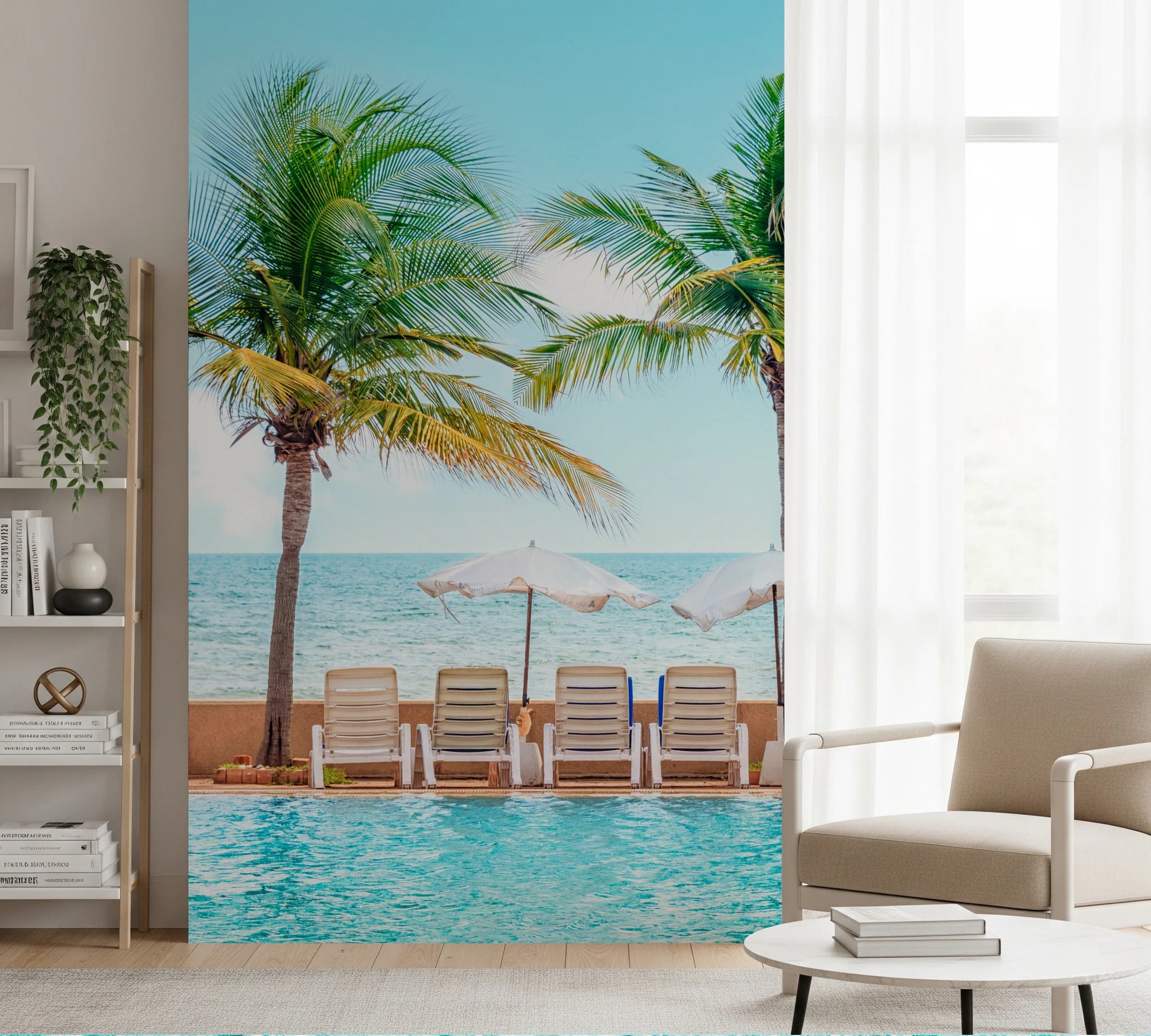 Turquoise Escape Wall Mural
