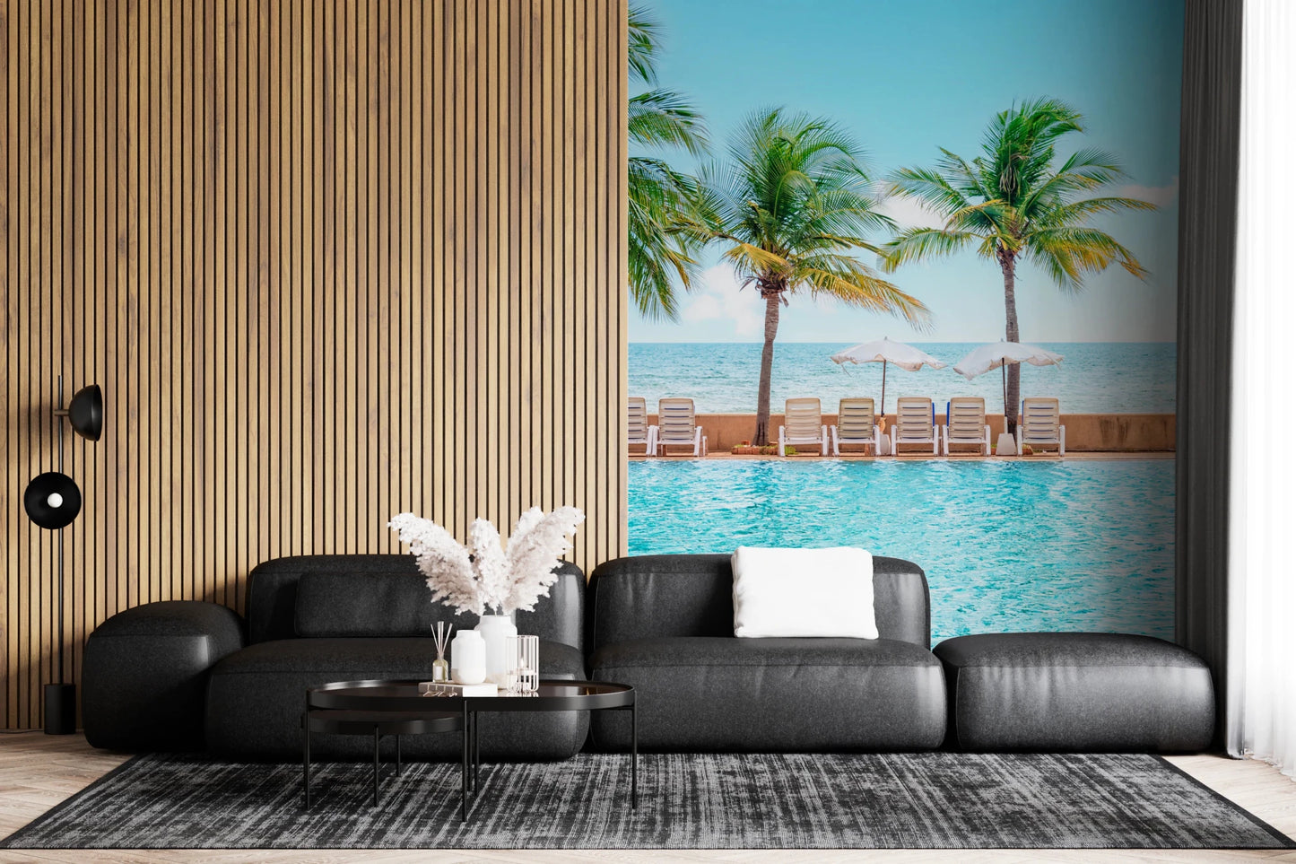 Turquoise Escape Wall Mural