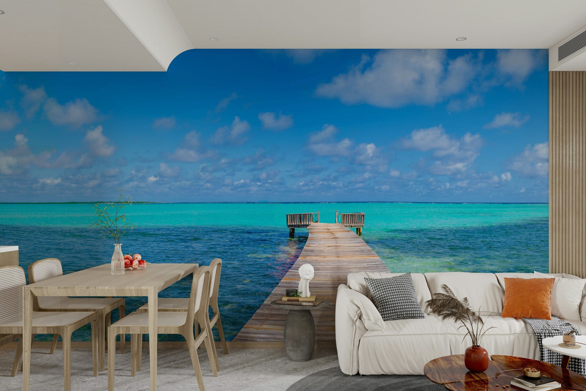 A seamless pattern for a living room or bedroom.

