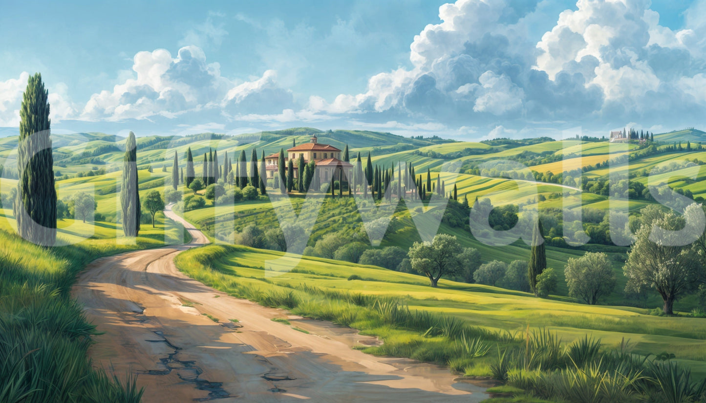 Tuscan Vista Wall Mural
