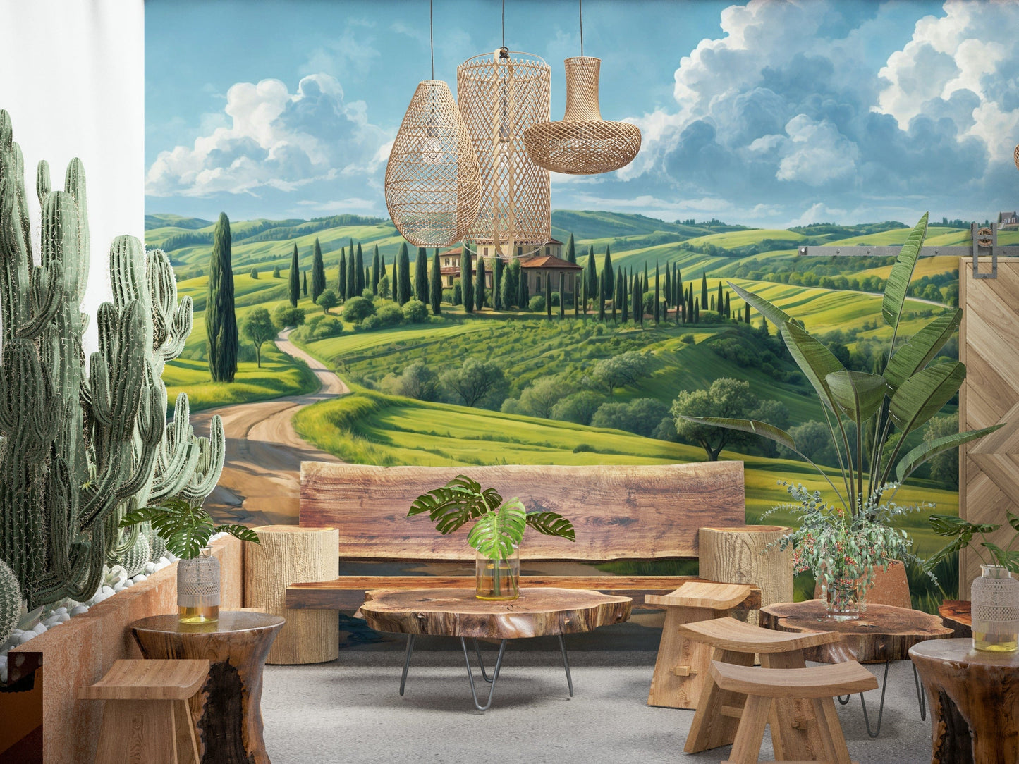 Tuscan Vista Wall Mural