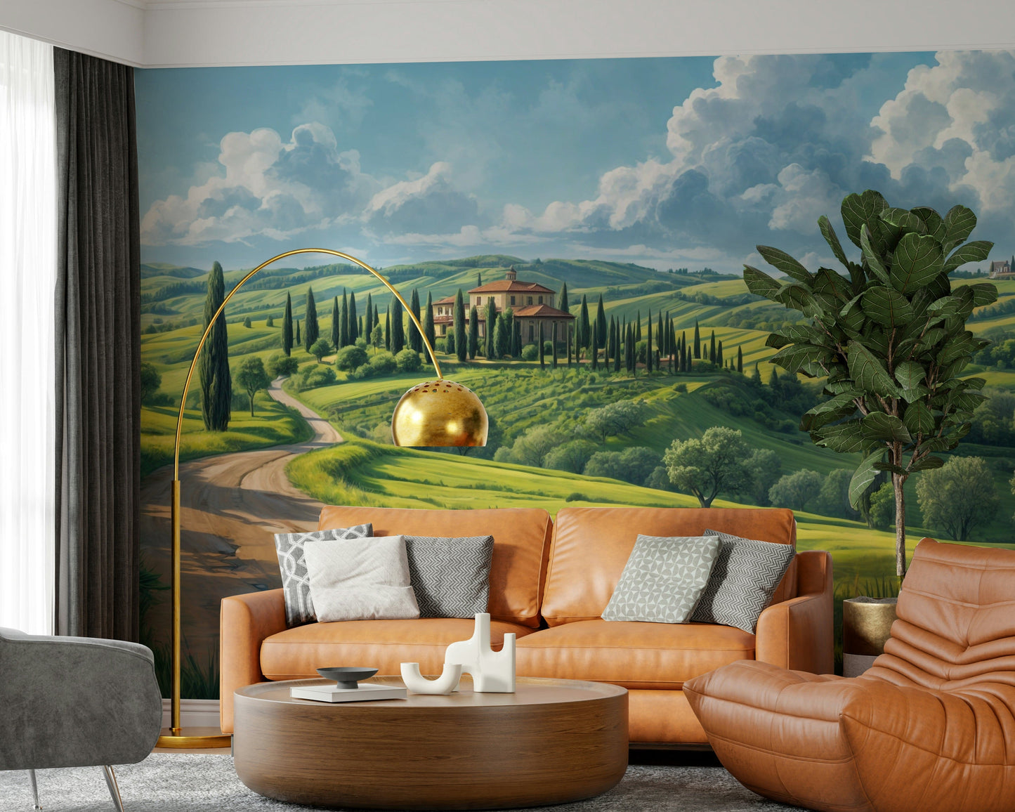 Tuscan Vista Wall Mural