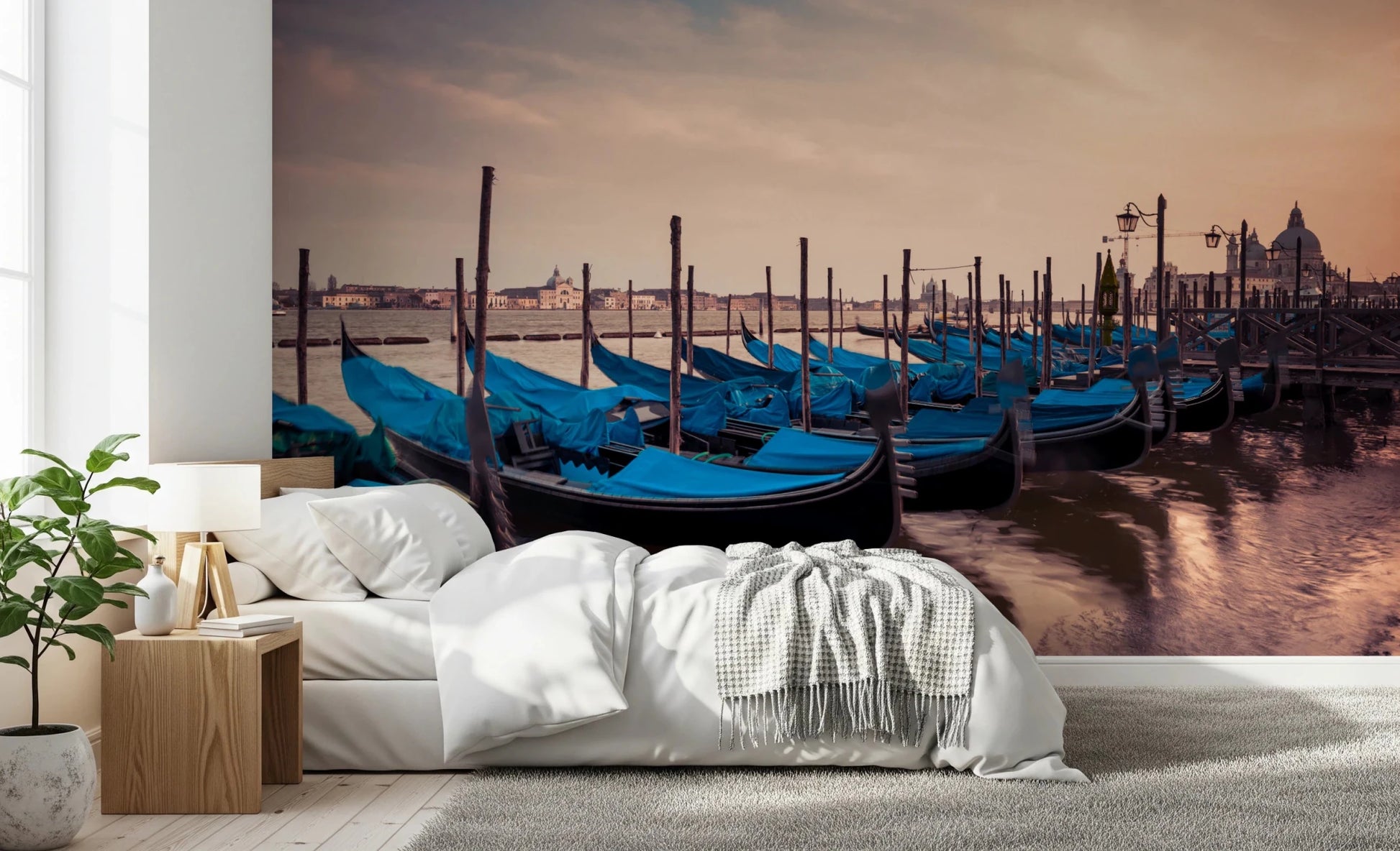 Twilight Gondolas Wall Mural