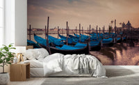 Twilight Gondolas Wall Mural
