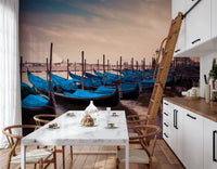 Twilight Gondolas Wall Mural