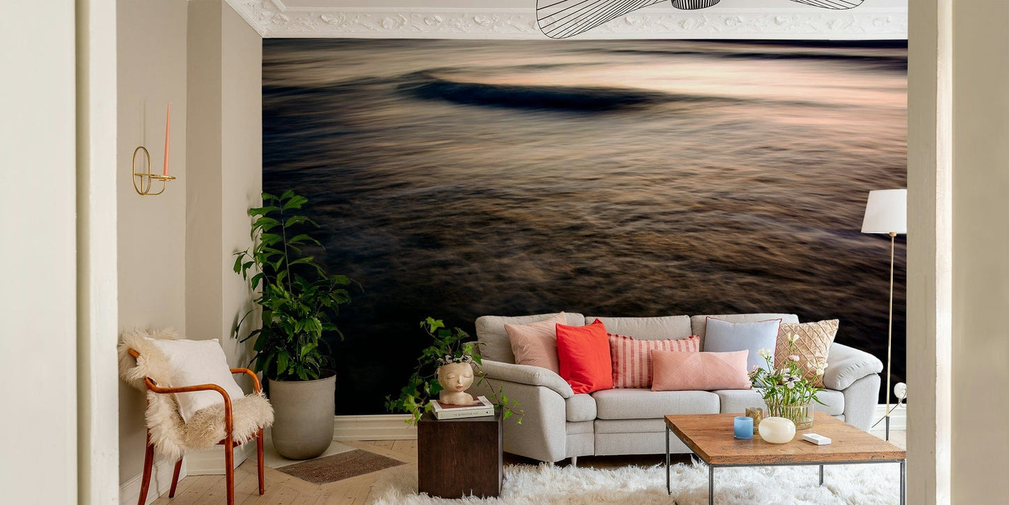 A beautiful dark sky wallpaper mural after sunset.

