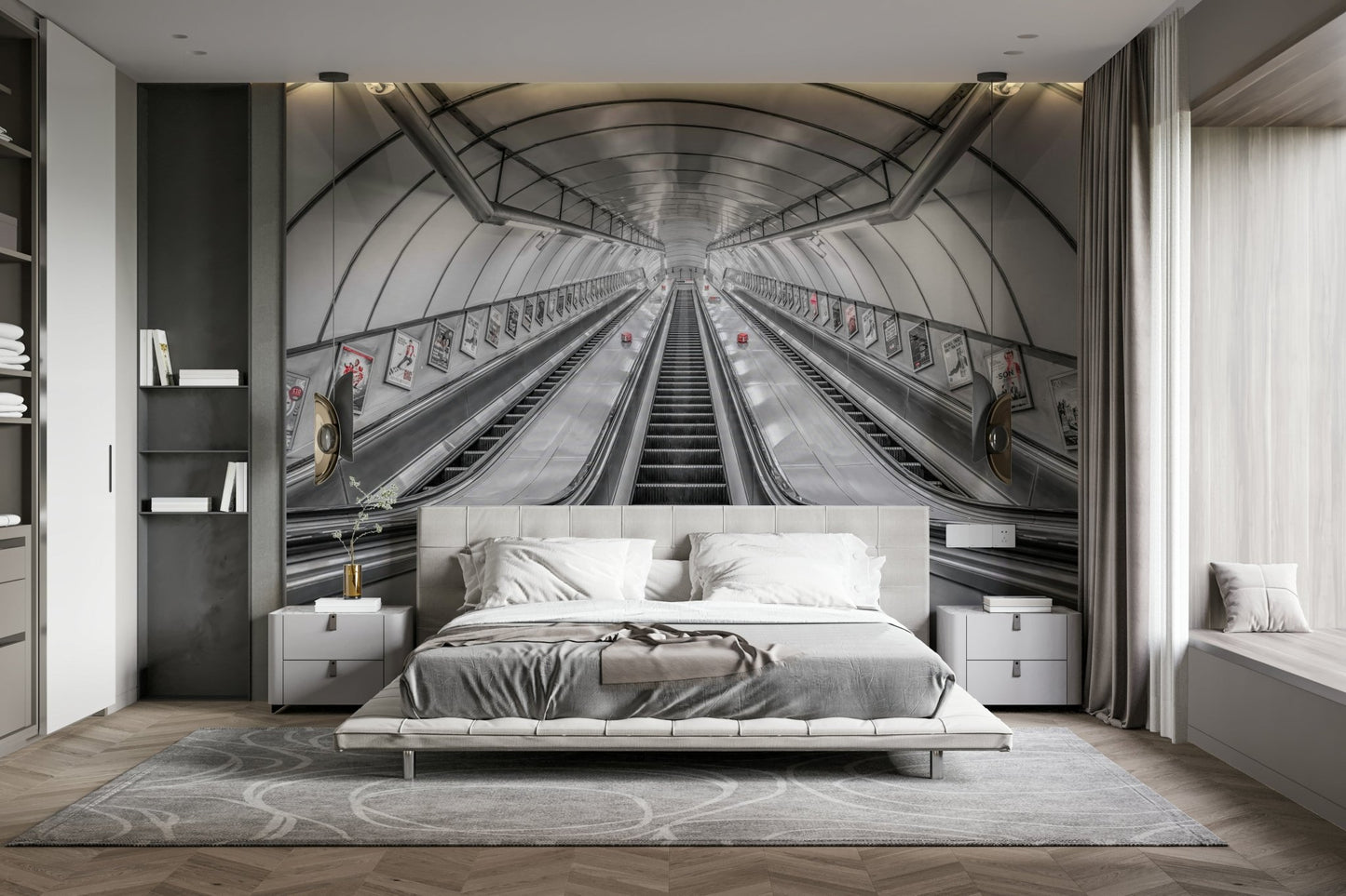 The path is surrounded by stone or rock walls.

