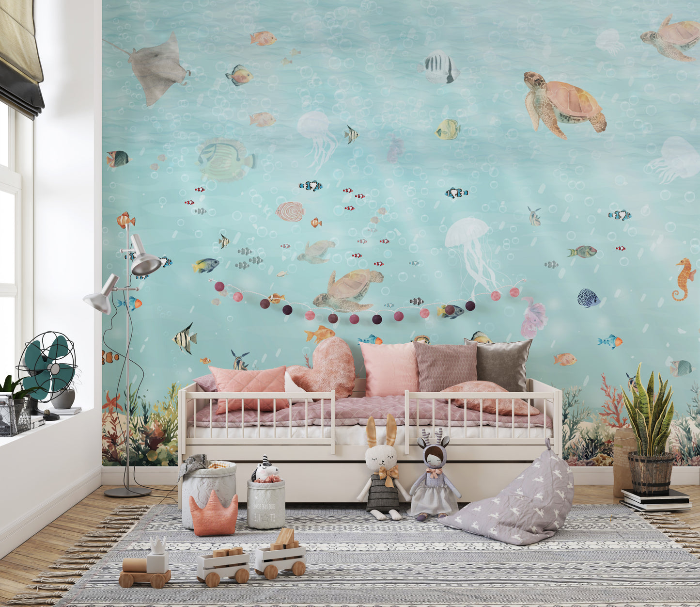 Underwater Marine Life Wall Mural