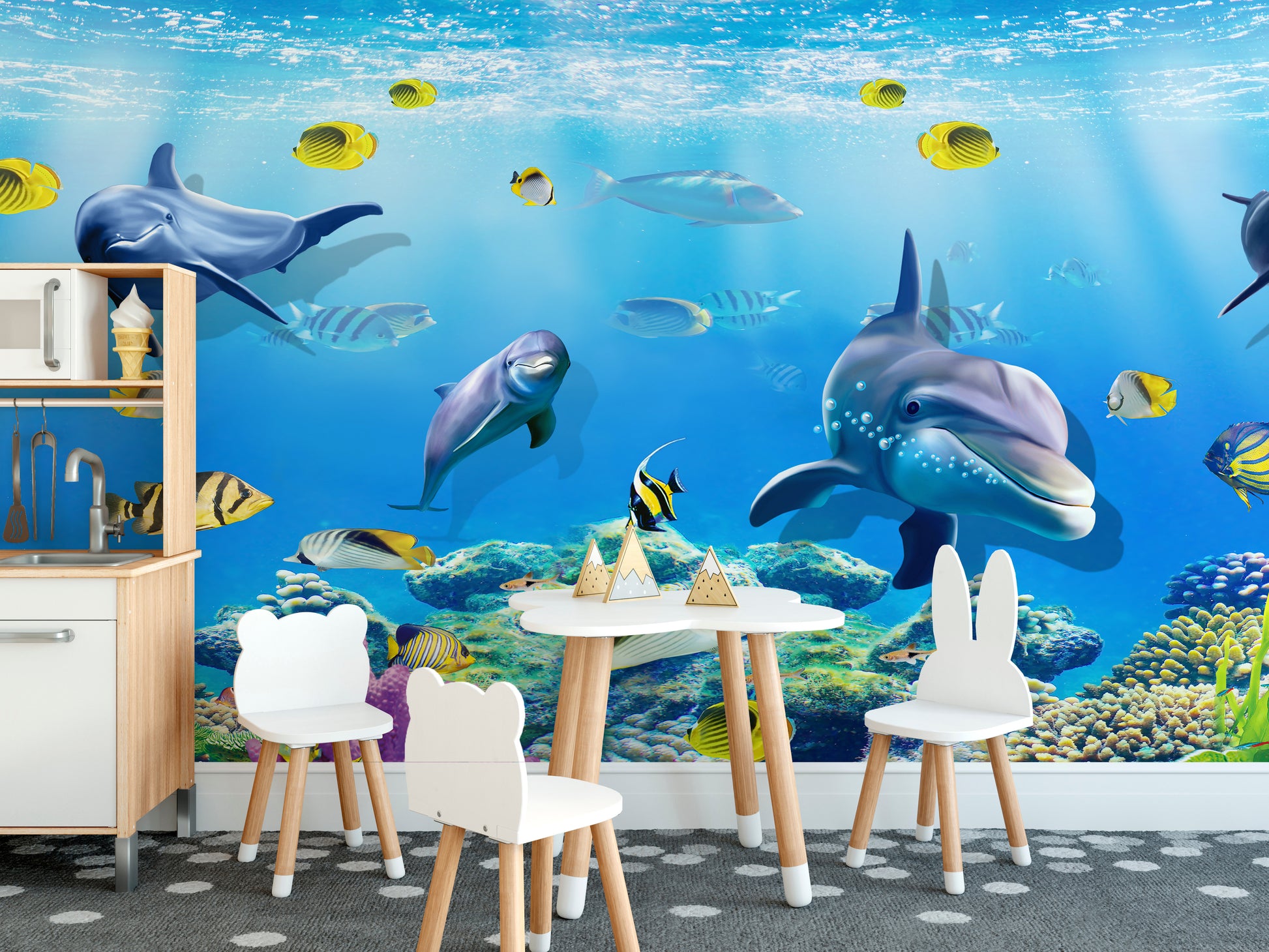 Underwater dolphin wallpaper