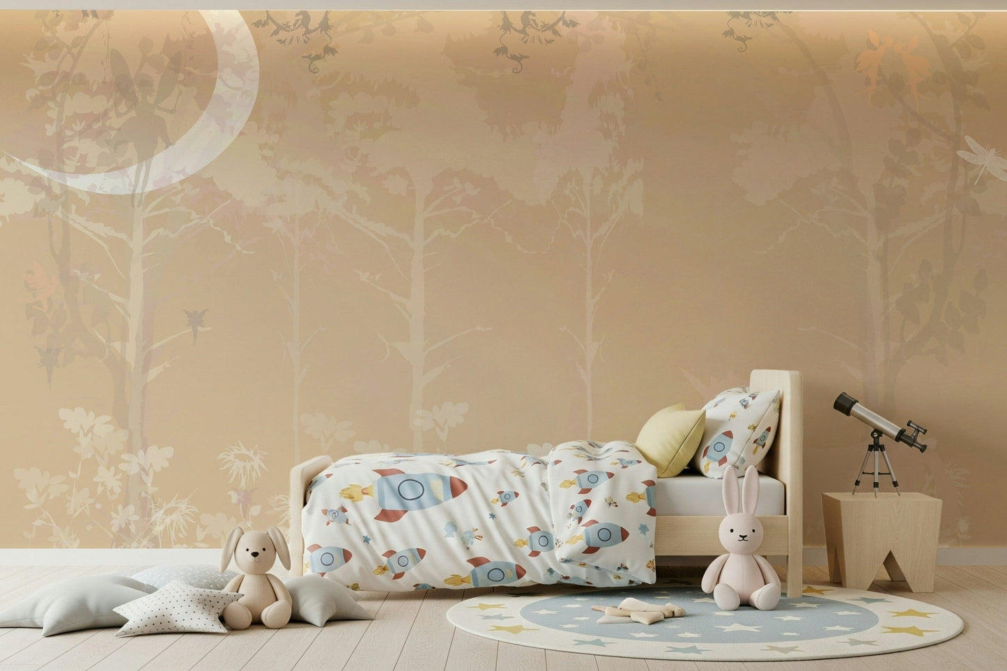 Moonlit Unicorn Grove Wall Mural -2721563