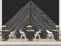 Abstract Triangle Mountain Wallpaper Mural - Giffywalls