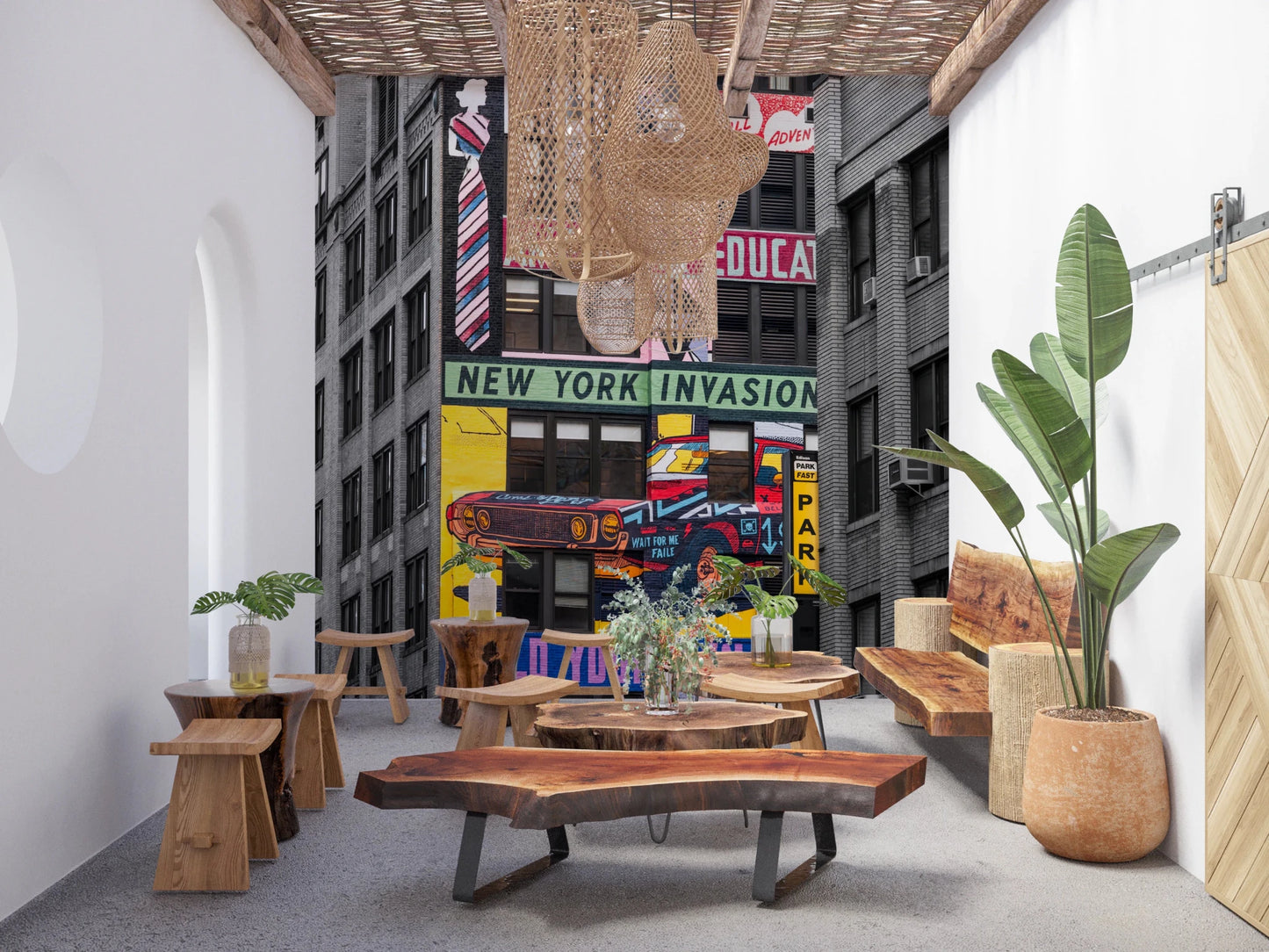 Urban Art Invasion Wall Mural