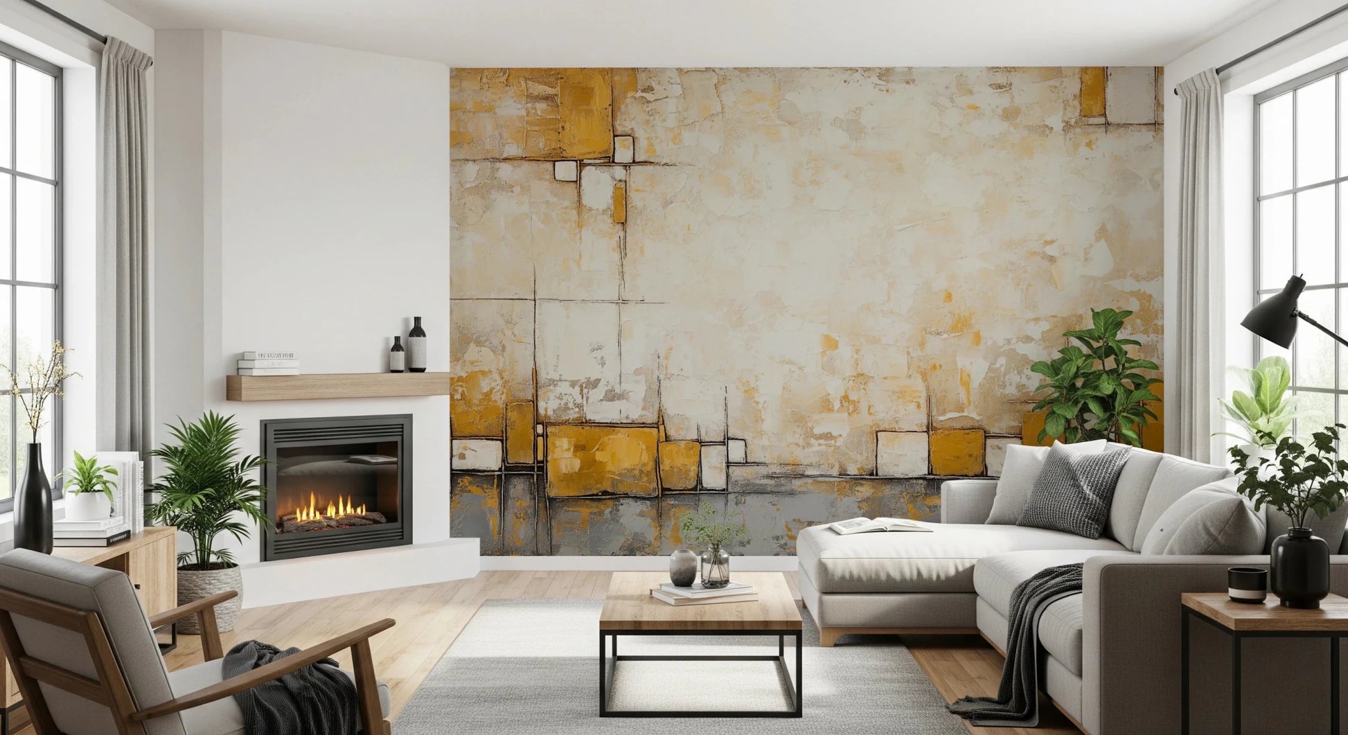 Urban Blocks Wall Mural