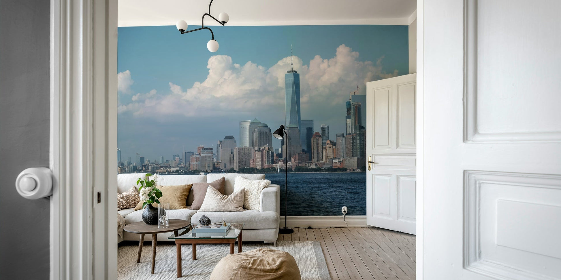 It gives a feeling of modern elegance and calm.
