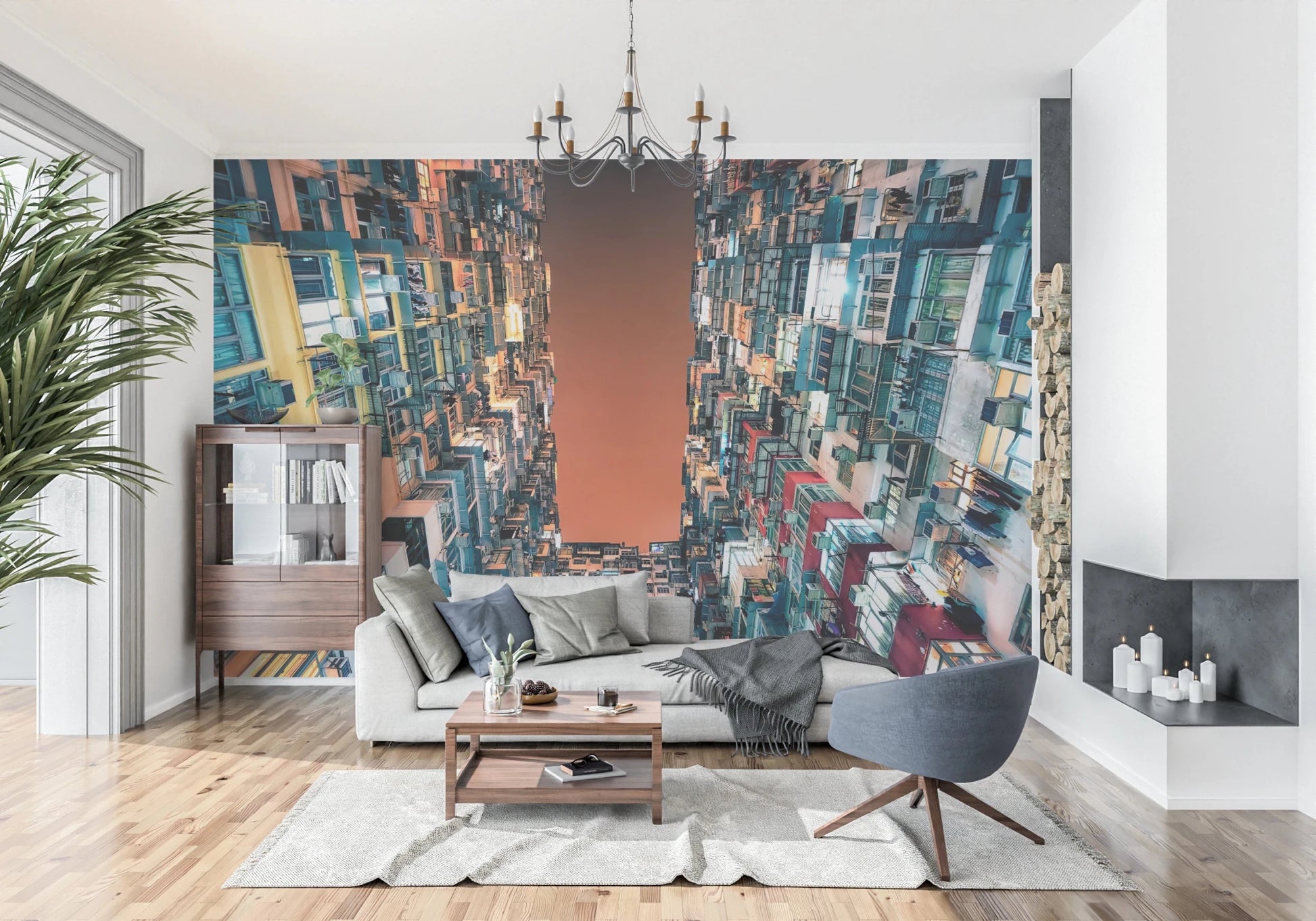 Urban Canyon Wall Mural