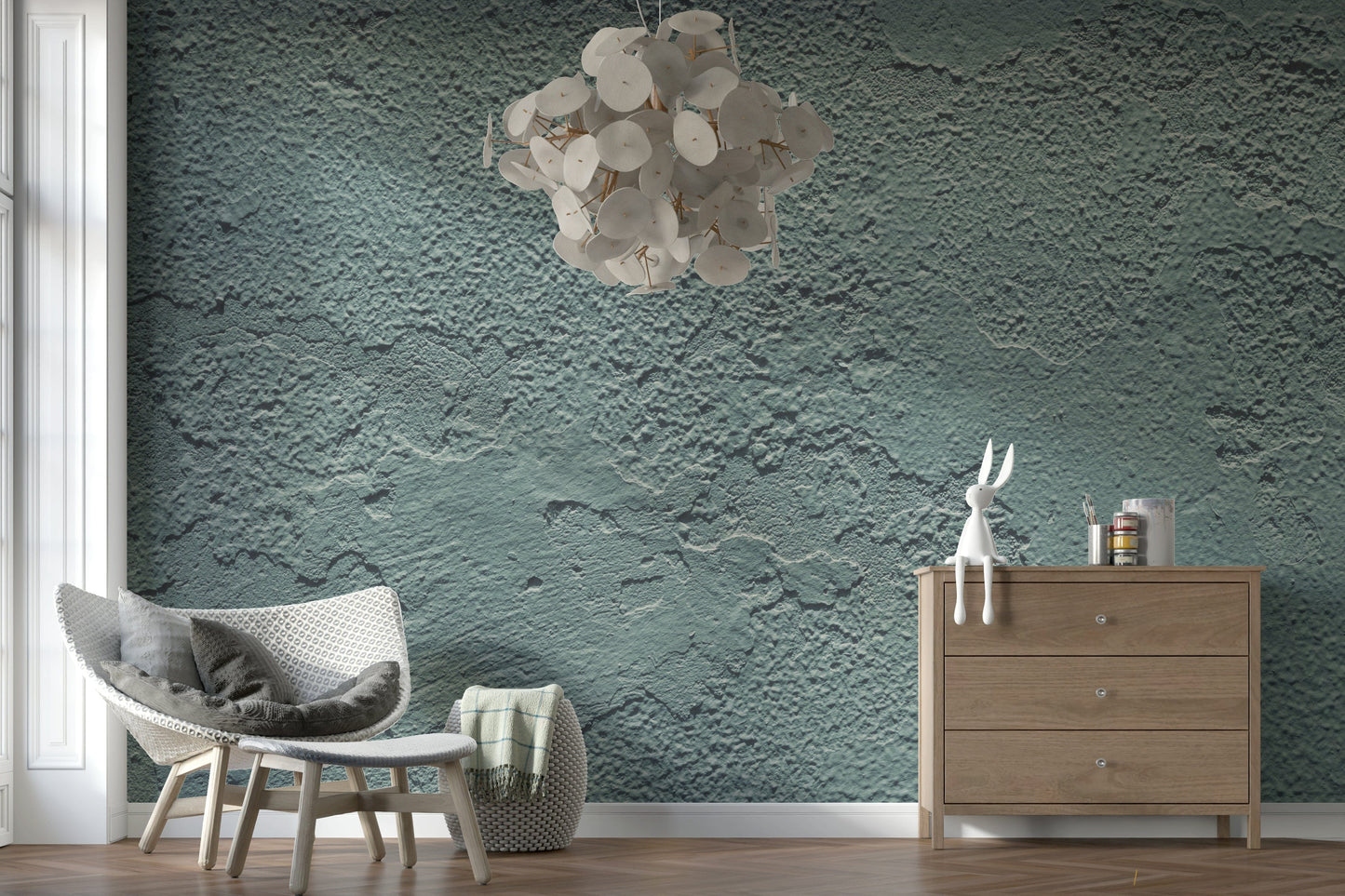 Vintage Distressed Wall Mural with Aged Texture and Weathered Paint for Rustic Interior Design.