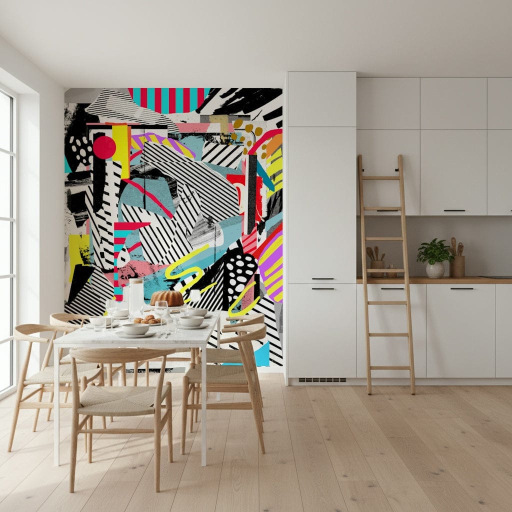 A serene modern pattern wall mural for your decor.