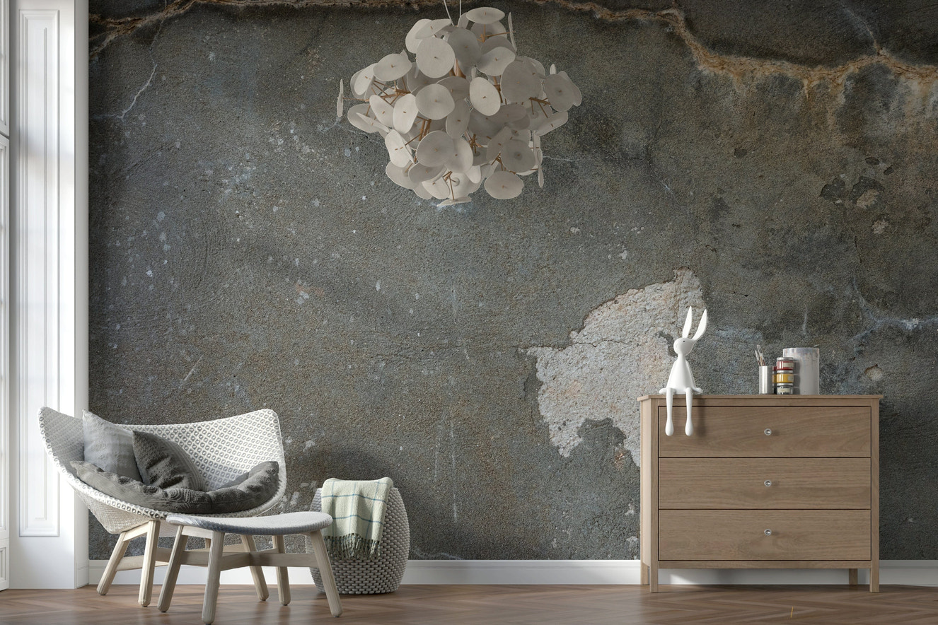 Urban Gray - Industrial Wall Wall Mural -2306807