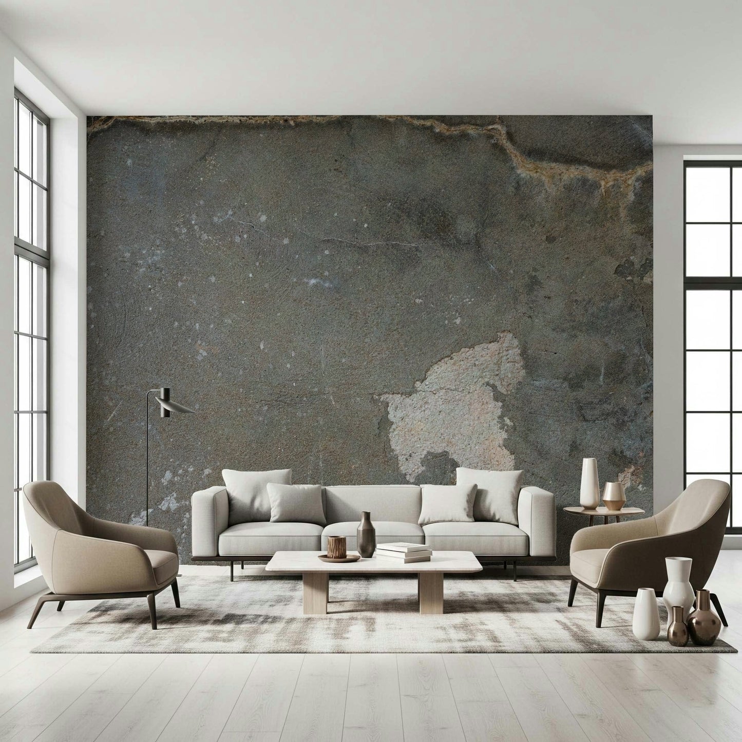 Urban Gray - Industrial Wall Wall Mural -2306807