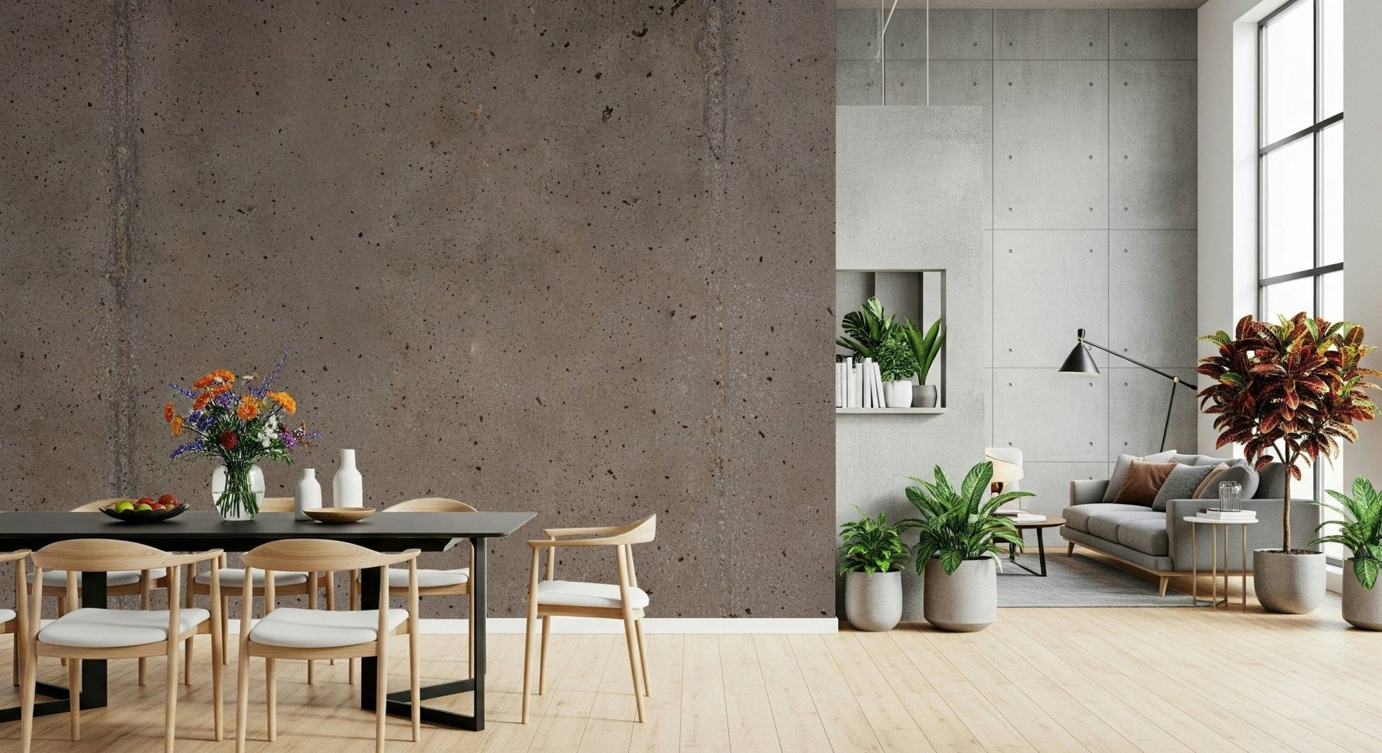 Subtle street-inspired tone applied in Urban Edge Wall Mural visual texture
