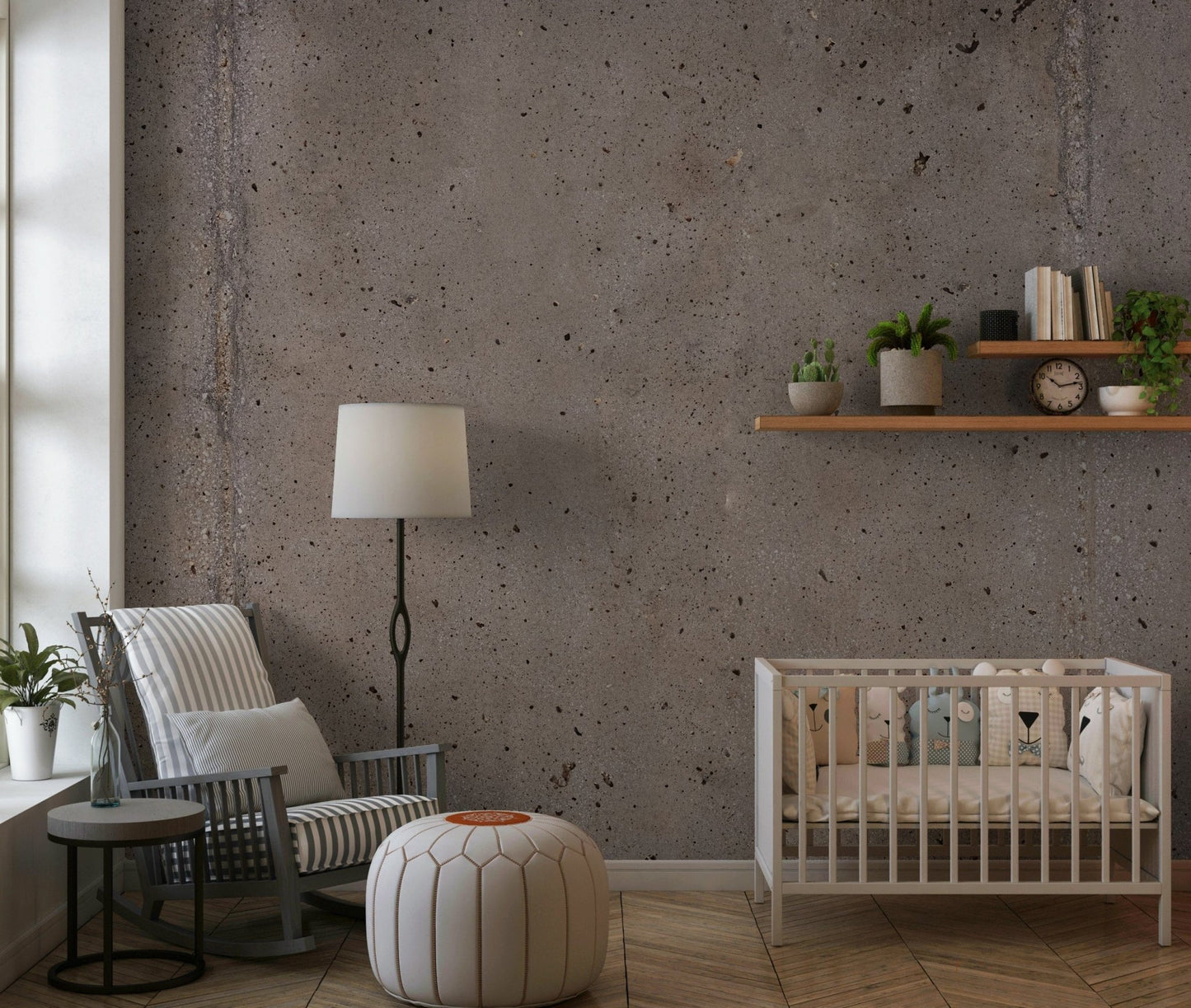 Raw metropolitan styling effect from Urban Edge Wall Mural interior surface