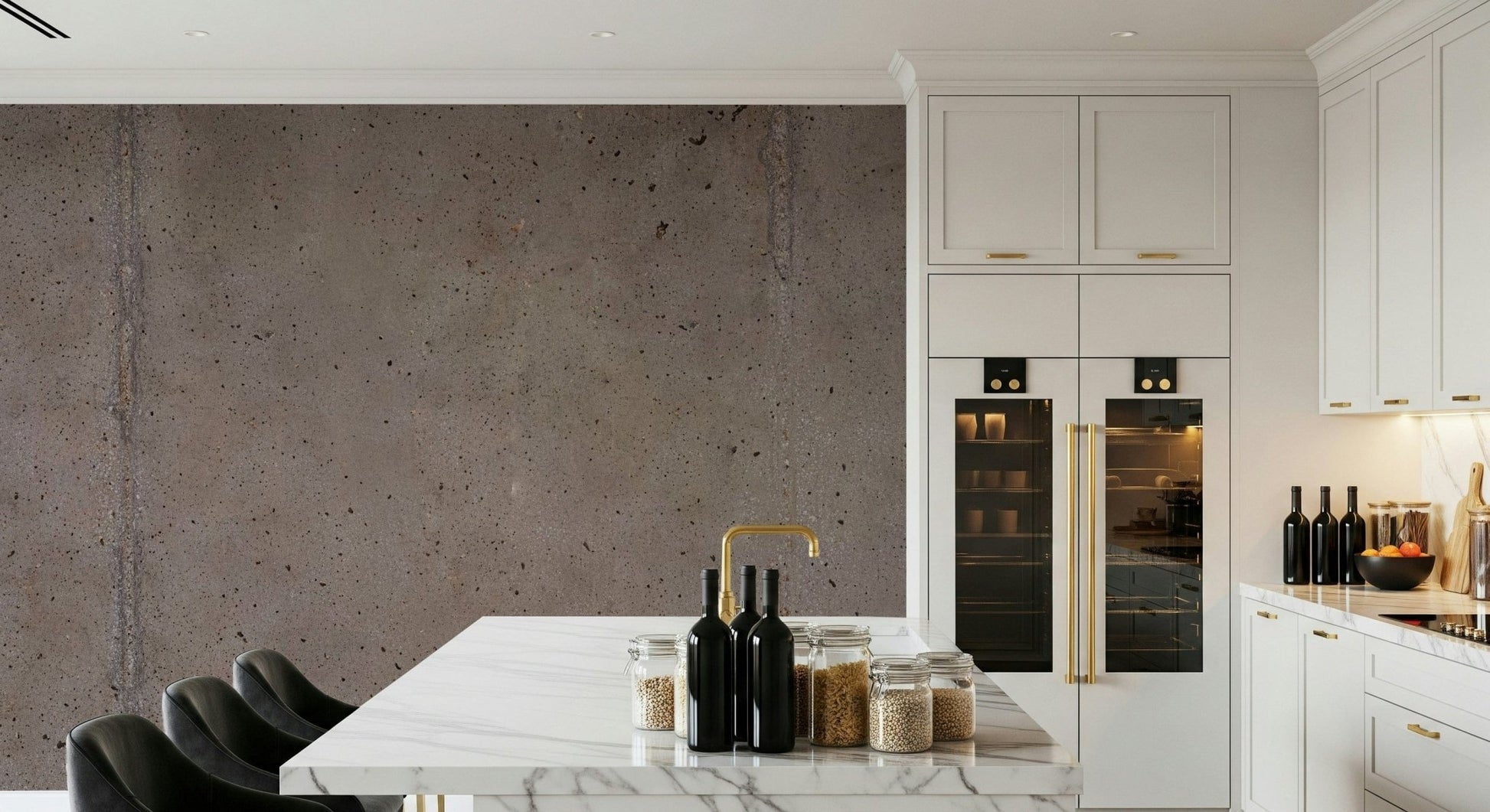 Clean city aesthetic composition using Urban Edge Wall Mural design flow