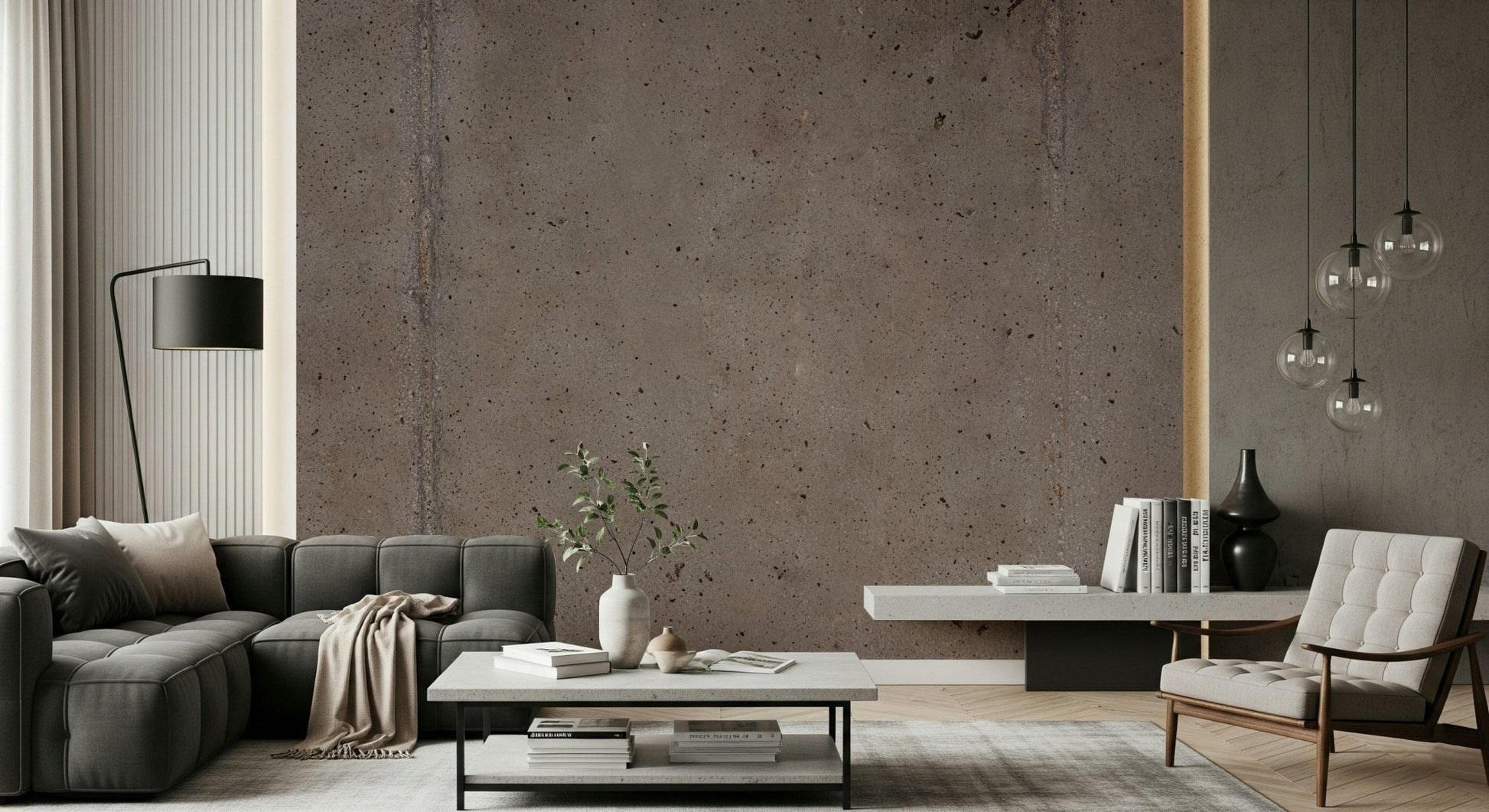Modern architectural feel inside Urban Edge Wall Mural expressive wall art
