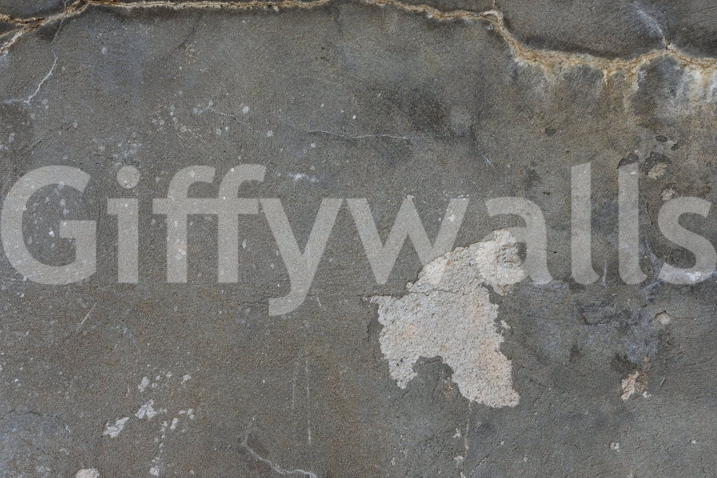Urban Gray Industrial wallpaper mural close-up showing the dark gray distressed concrete patina detail