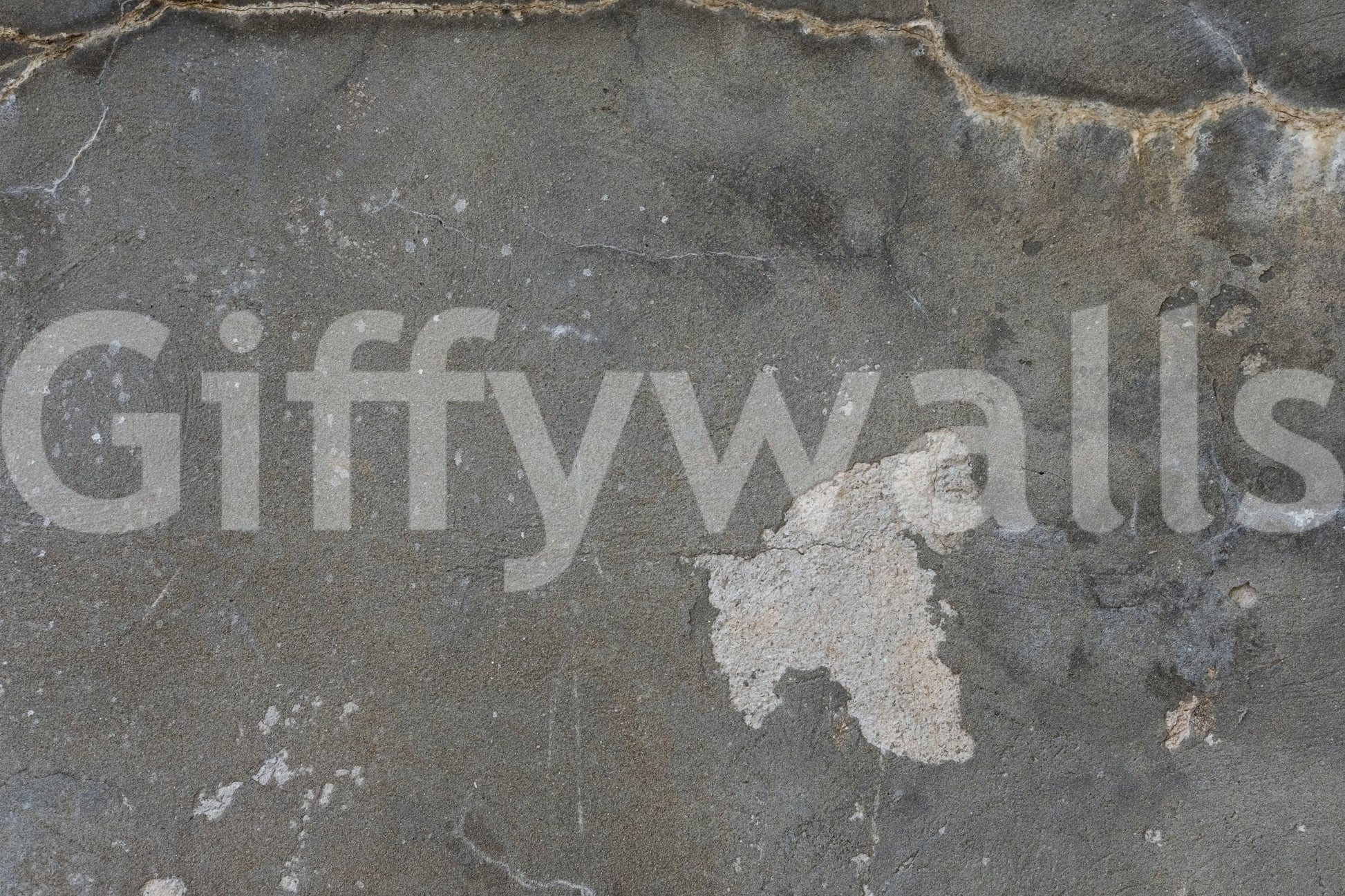 Urban Gray Industrial wallpaper mural close-up showing the dark gray distressed concrete patina detail