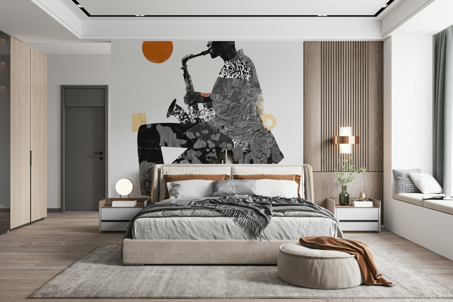 Urban Jazz Wall Mural
